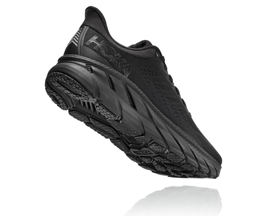 Hoka One One Koşu Ayakkabısı Erkek Siyah - Clifton 7 - UC5973260